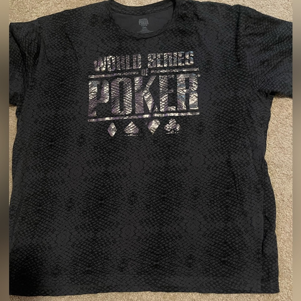 World Series of Poker Black and Grey T-Shirt XXL